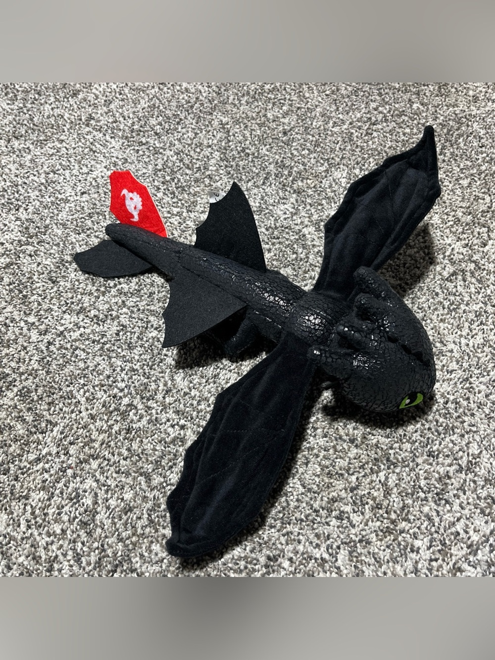How To Train Your Dragon Plush Toothless Black Slap Bracelet Hug and Glide 14”